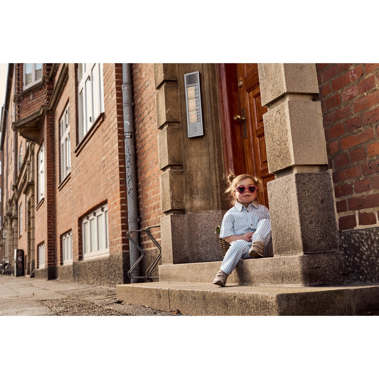 THE NEW Siblings X Luksusbaby Blue FAnd Striped Ojo Shorts