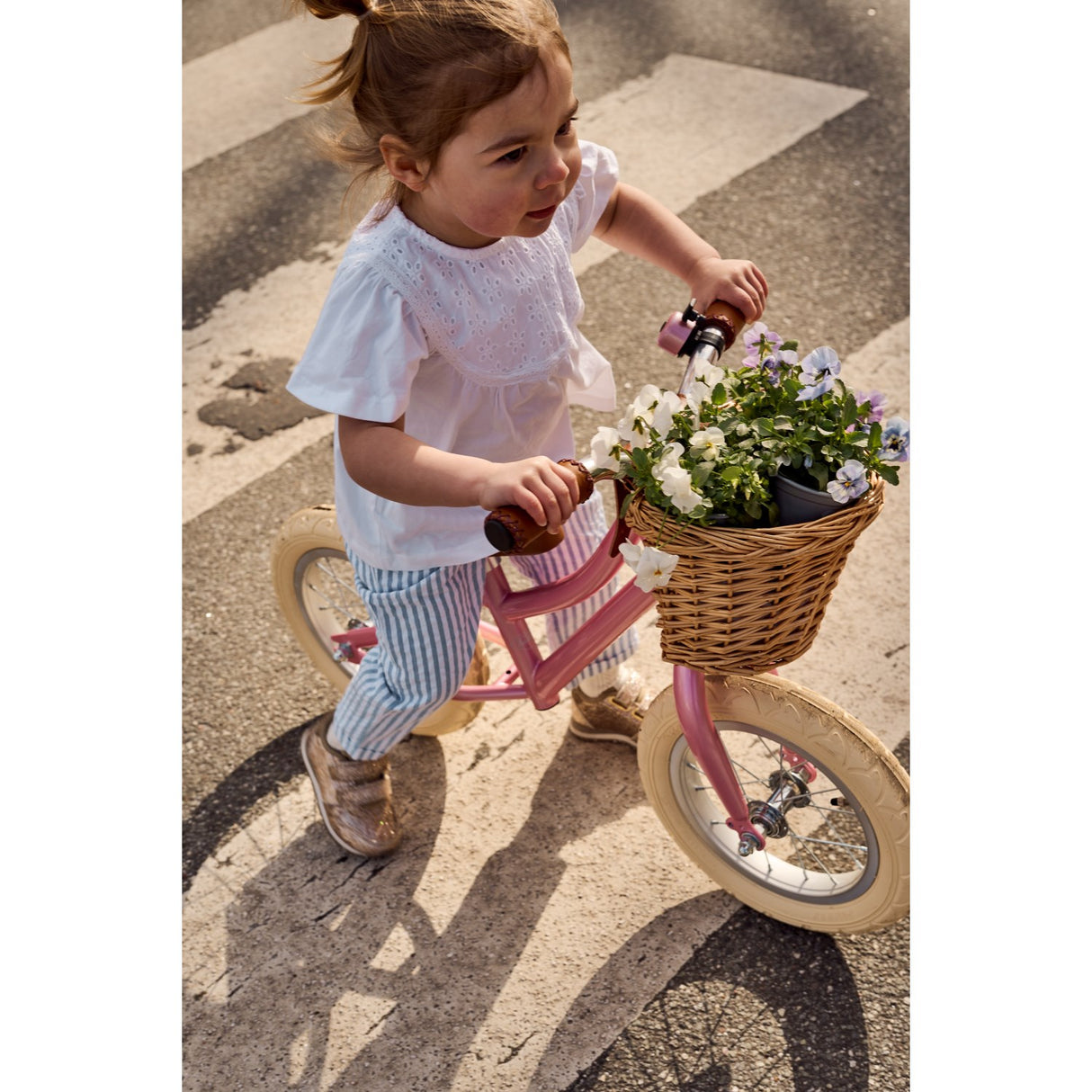 THE NEW Siblings X Luksusbaby Blue FAnd Striped Ojo Shorts