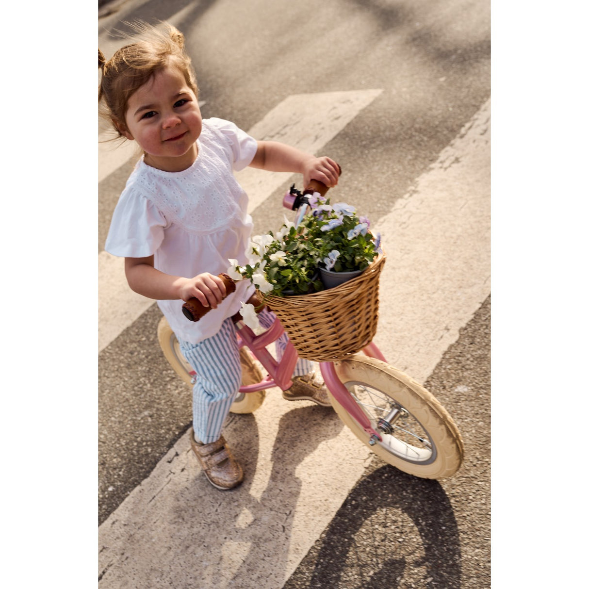 THE NEW Siblings X Luksusbaby Blue FAnd Striped Ojo Shorts