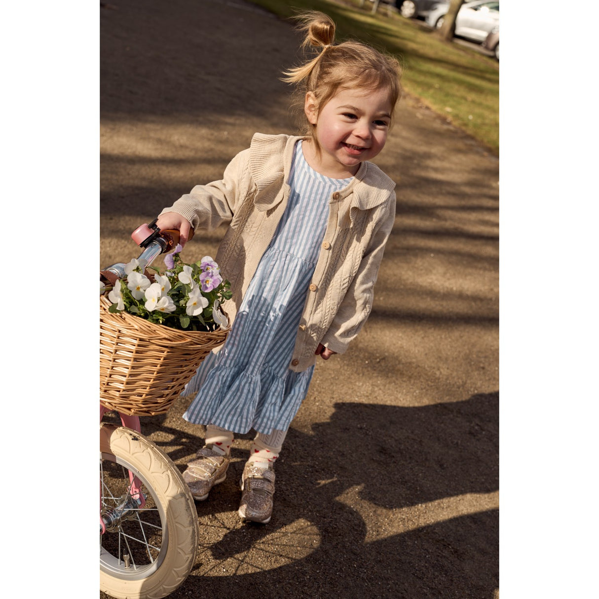 THE NEW Siblings X Luksusbaby Blue FAnd Striped Ojo Shorts