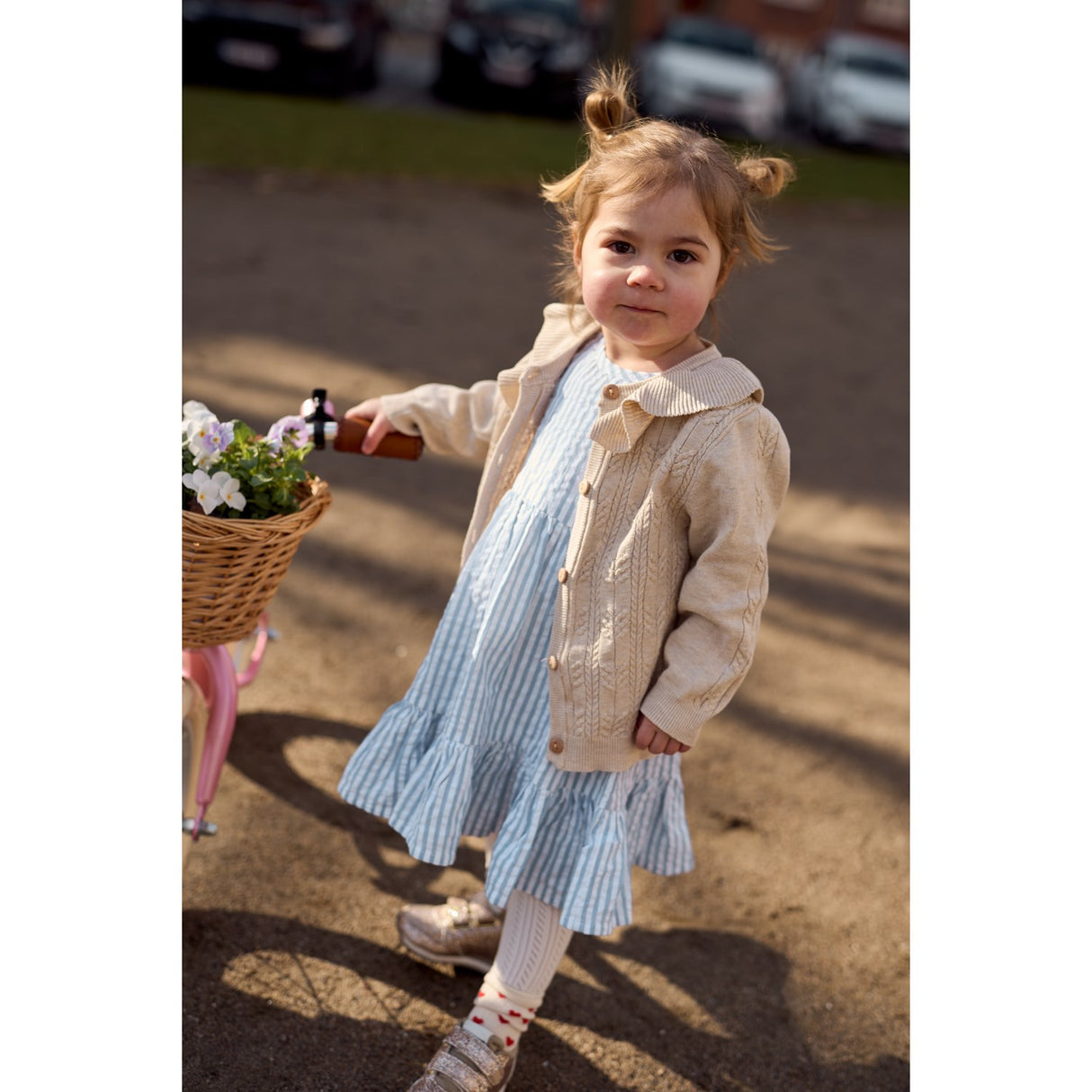 THE NEW Siblings X Luksusbaby Blue FAnd Striped Ojo Shorts