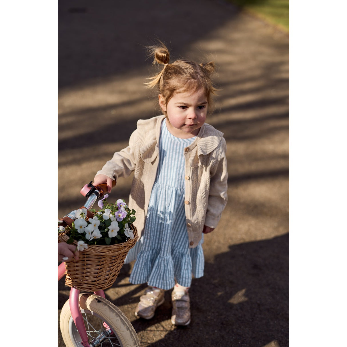 THE NEW Siblings X Luksusbaby Blue FAnd Striped Ojo Shorts