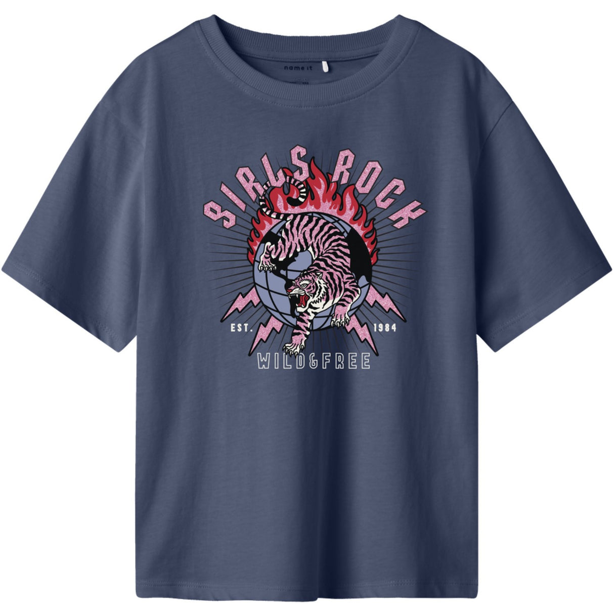 Name It Blue Indigo Nkfkassandra Ss Nreg Top Pb