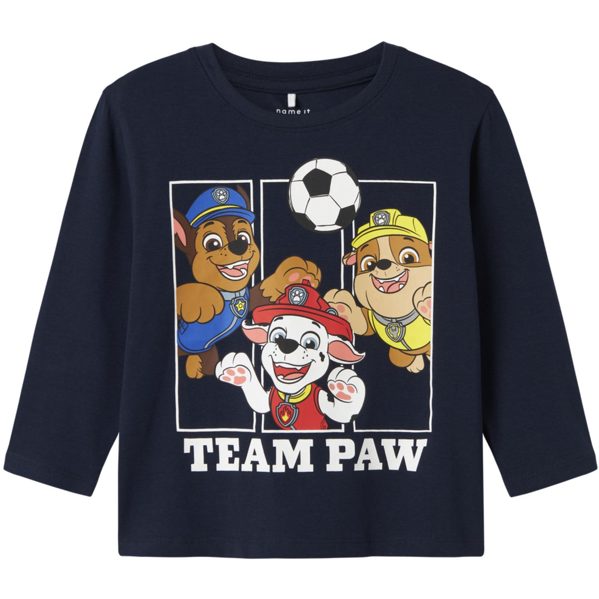 Name It Navy Blazer Nmmjoll Paw Nreg Ls Top Noos Cplg