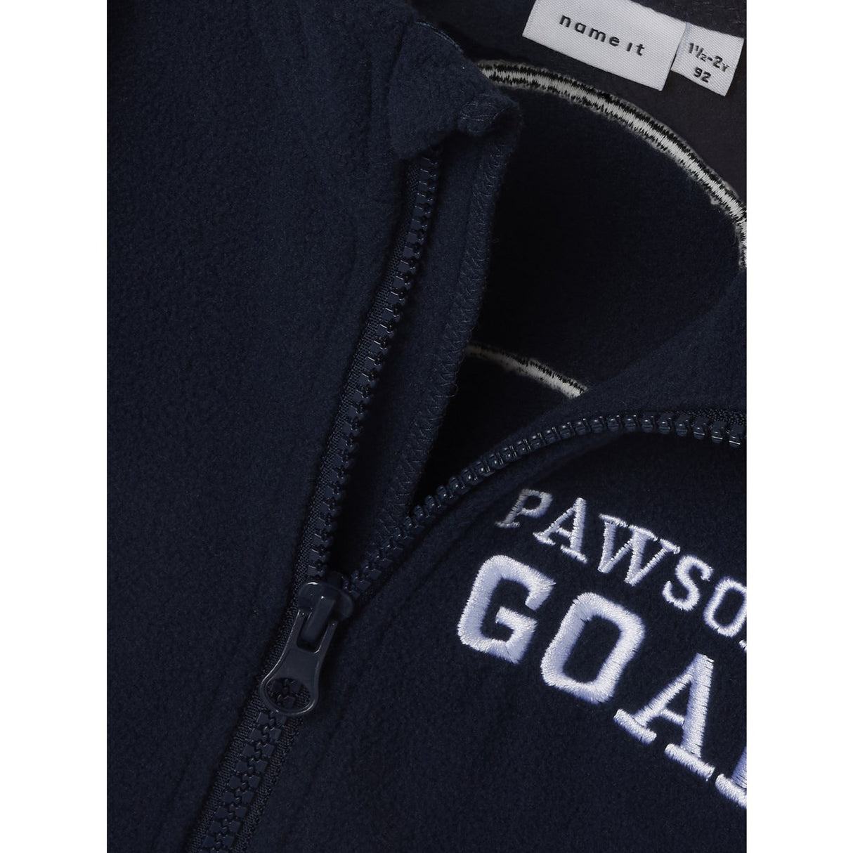 Name It Navy Blazer Nmmjohan Paw Fleece W Zip Cplg