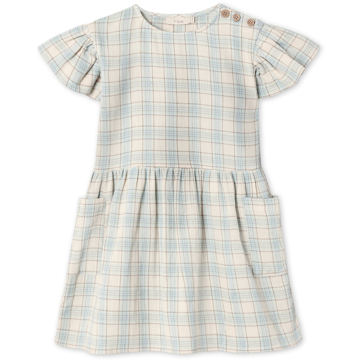 Fliink Sandshell Check Cha Cha Dress