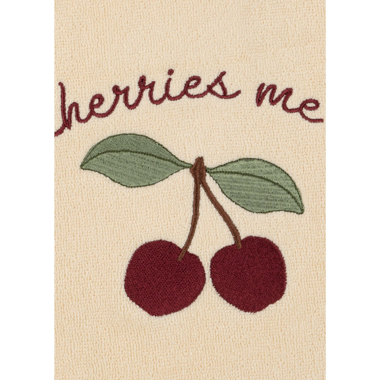 Konges Sløjd Cherry Terry Bathrobe Embroidery Gots