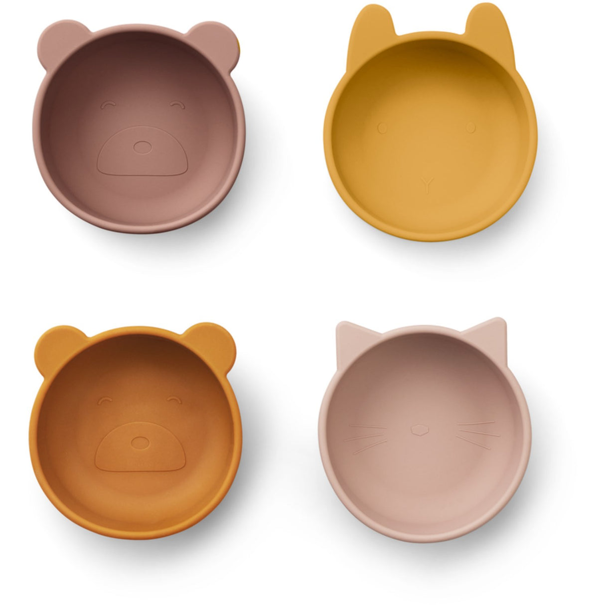 LIEWOOD Rose Mix Iggy Silicone Bowls 4-Pack