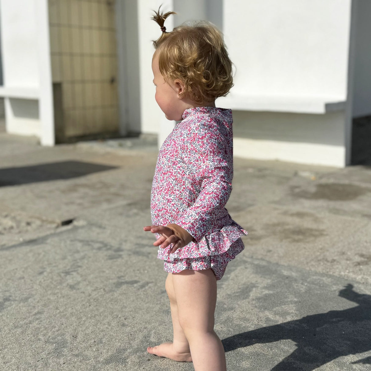 Petit Crabe Wiltshire Bud Sydney Uv Swimshirt L/S - Made With Liberty© Fabric