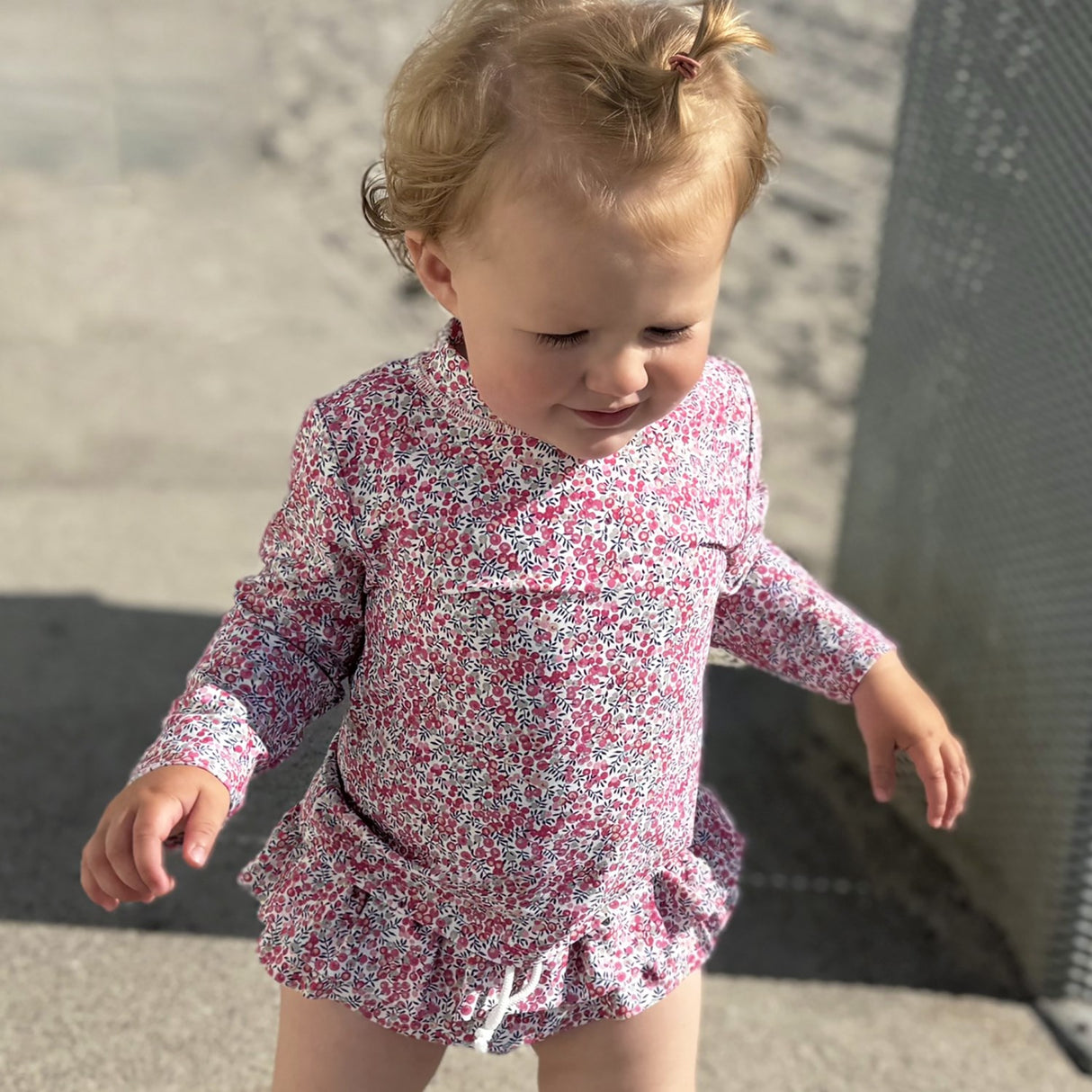 Petit Crabe Wiltshire Bud Sydney Uv Swimshirt L/S - Made With Liberty© Fabric