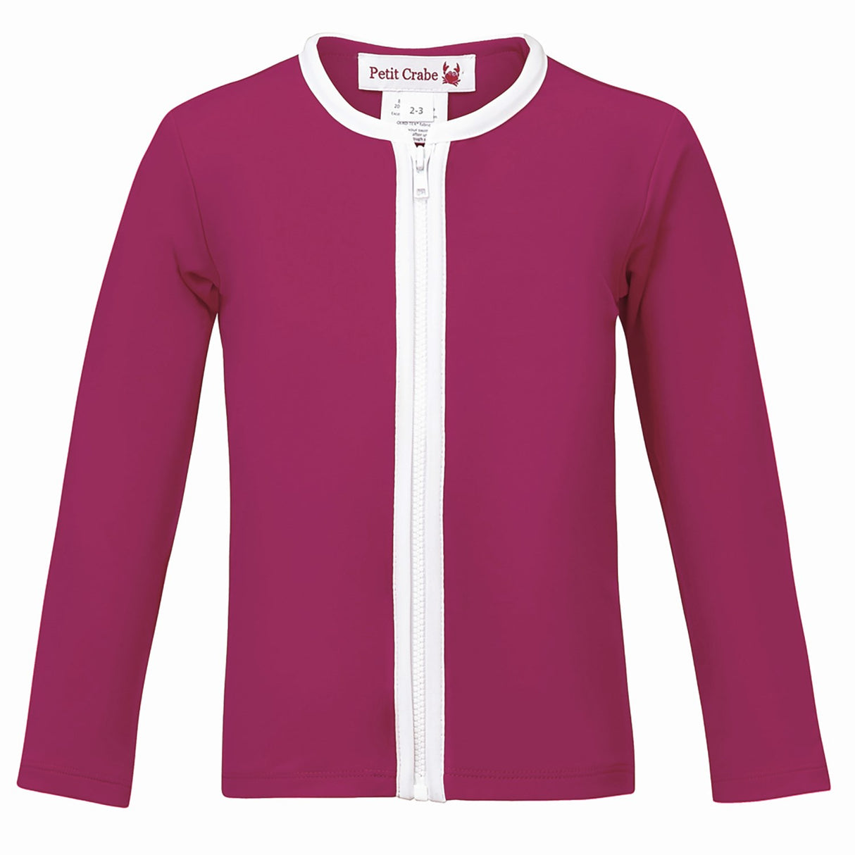 Petit Crabe Mulberry Etoile Zipper Uv-Swim Shirt L/S