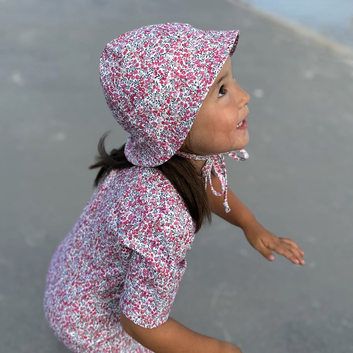 Petit Crabe Wiltshire Bud Frey Sun hat - Made With Liberty© Fabric