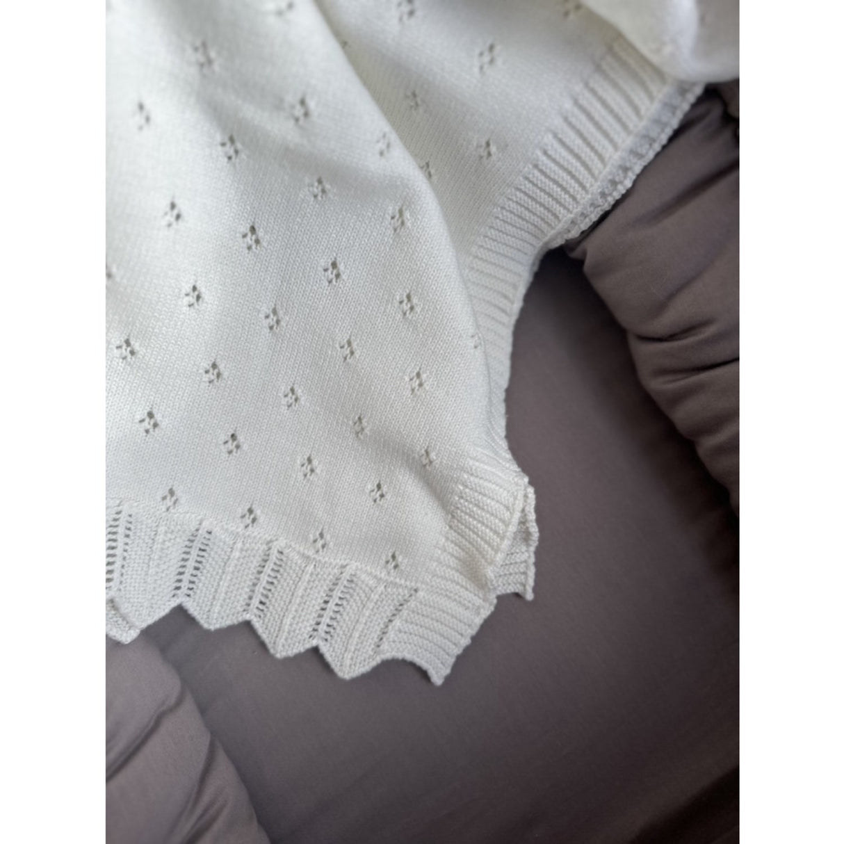 Vanilla COPENHAGEN Milk Knitted Blanket Baby