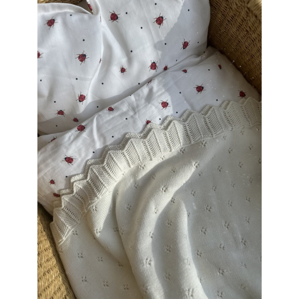 Vanilla COPENHAGEN Milk Knitted Blanket Baby
