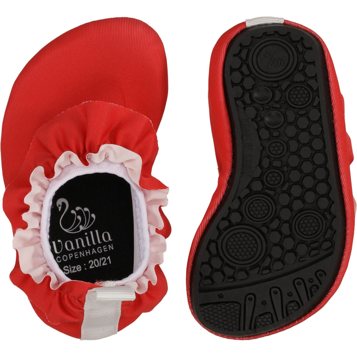 Vanilla COPENHAGEN Berry Red Swim Shoes - Frill