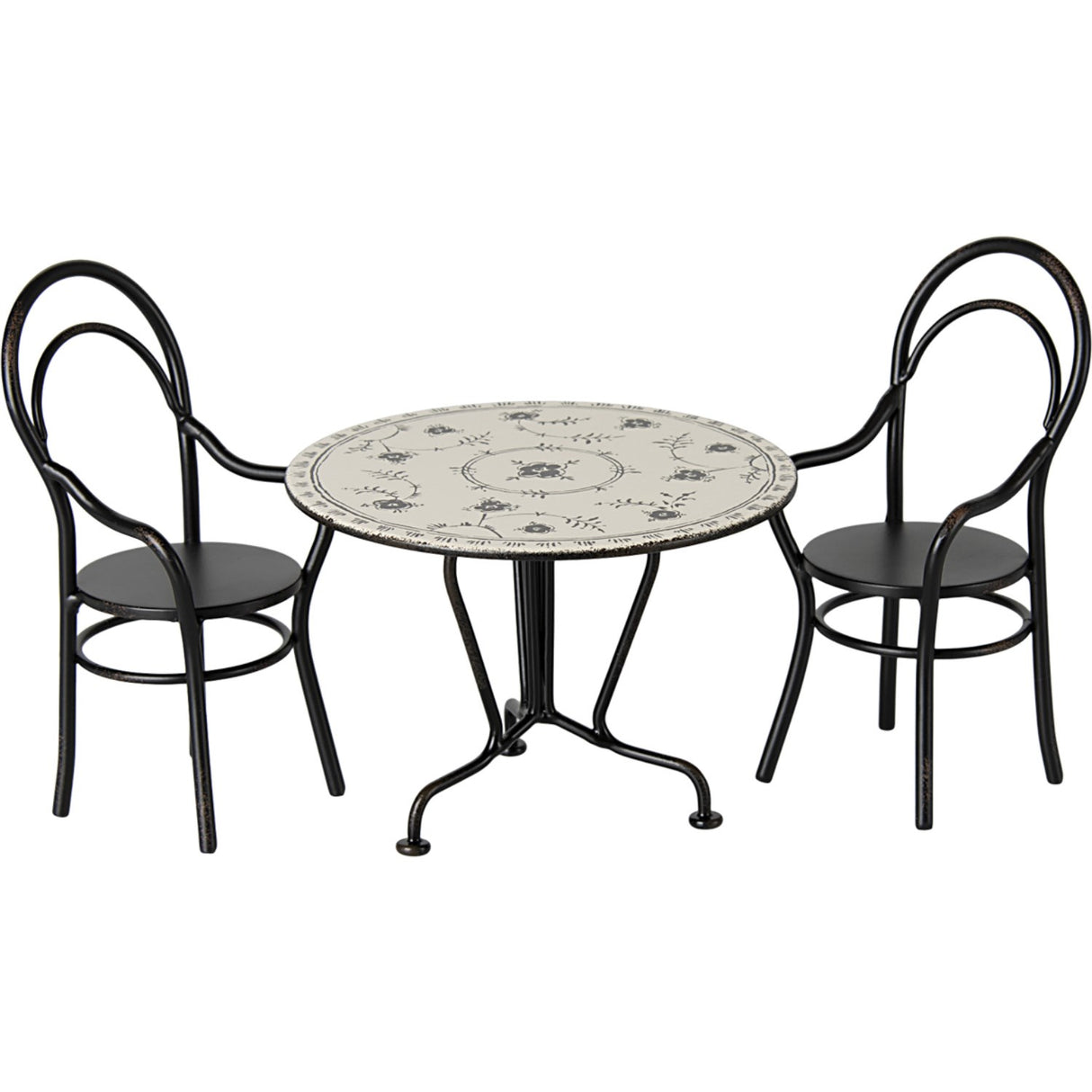 Maileg Dining Table Set W. 2 Chairs, Miniature