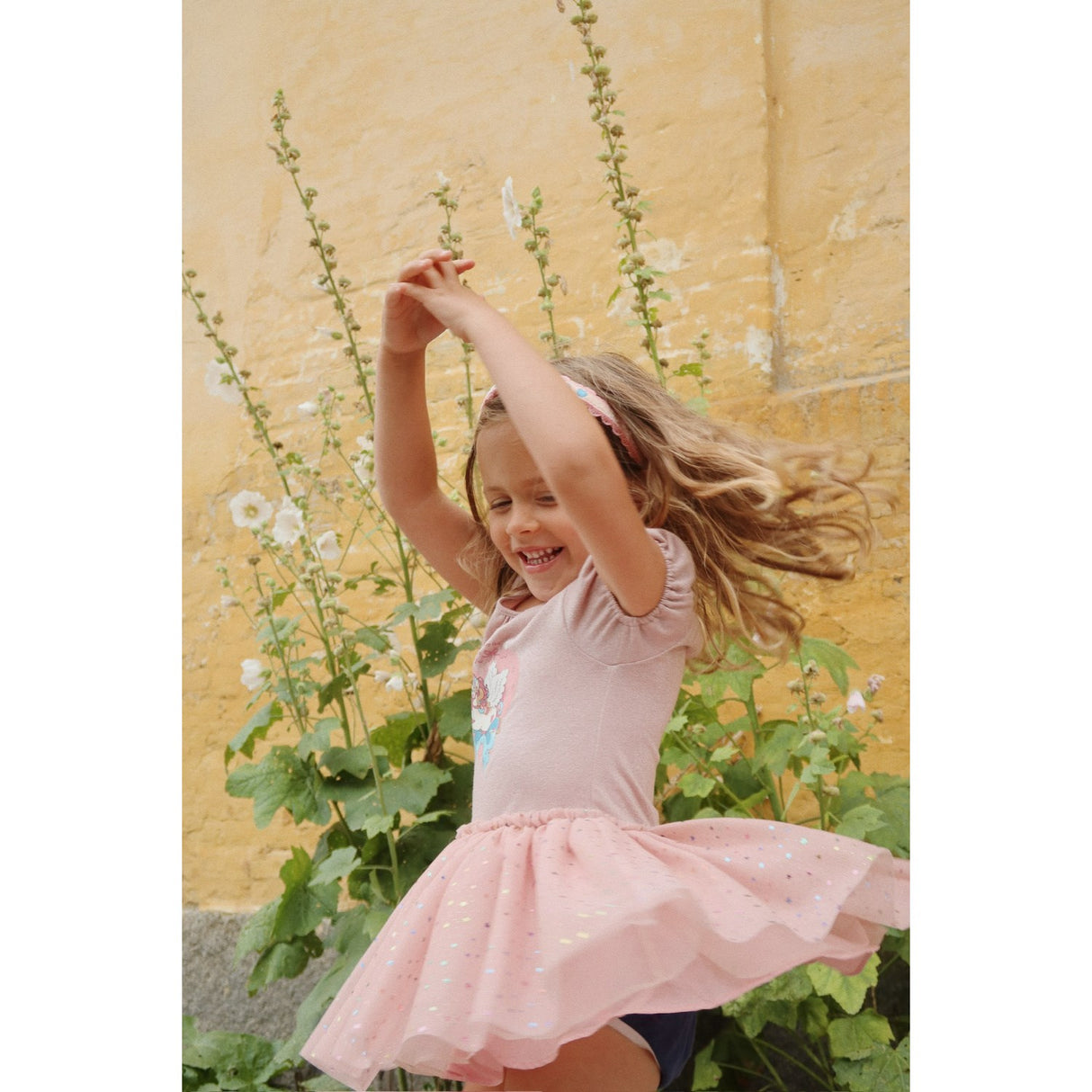 Konges Sløjd Fairy Etoile Holographic Pink Ada Fairy Ballerina Glitter Dress