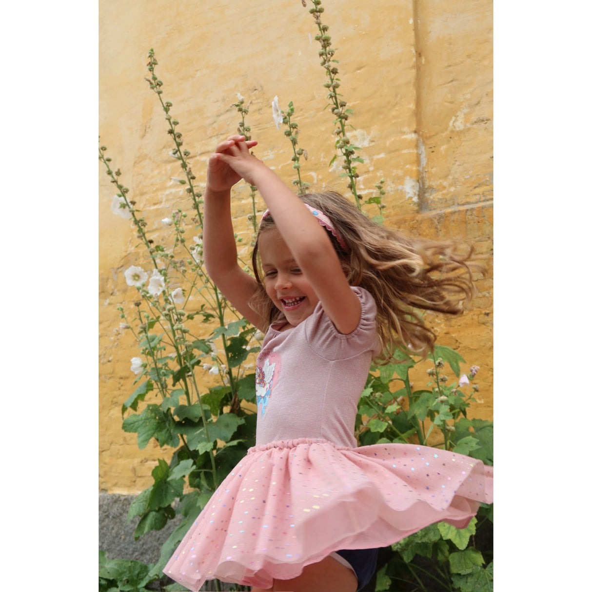 Konges Sløjd Fairy Etoile Holographic Pink Ada Fairy Ballerina Glitter Dress