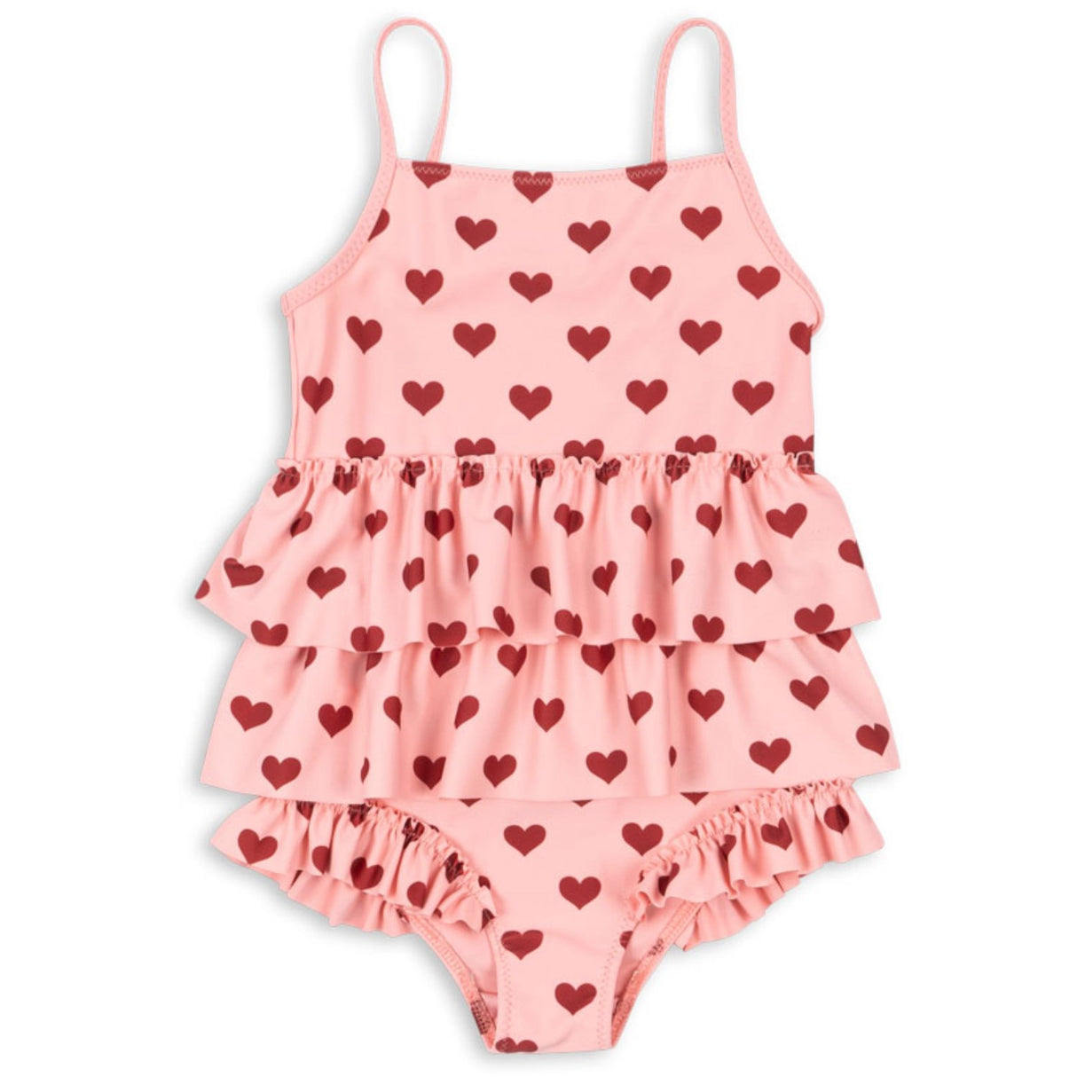 Konges Sløjd Amour Pink Manuca Frill Swimsuit Grs