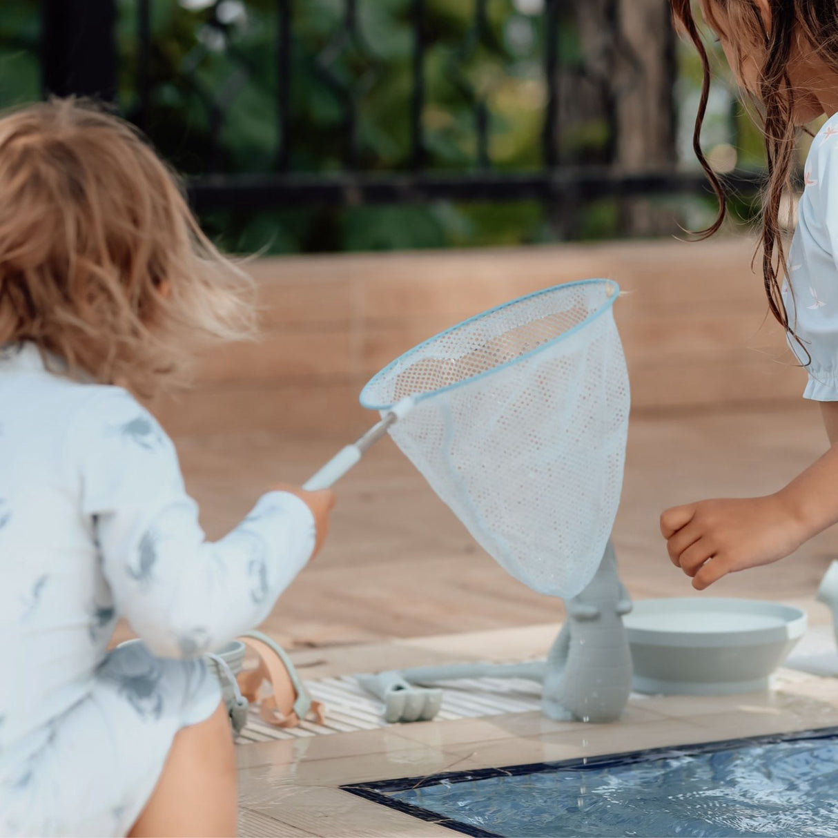 Scrunch & Follow The Duck Duck Egg Blue Bucket And Fiskenet Bundle