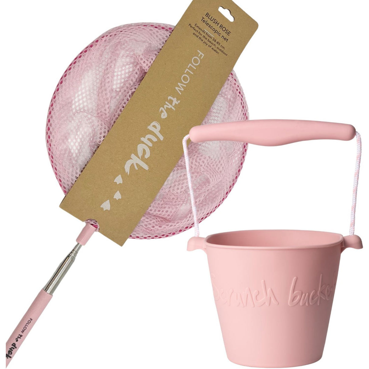 Scrunch & Follow The Duck Dusty Rose Bucket And Fiskenet Bundle