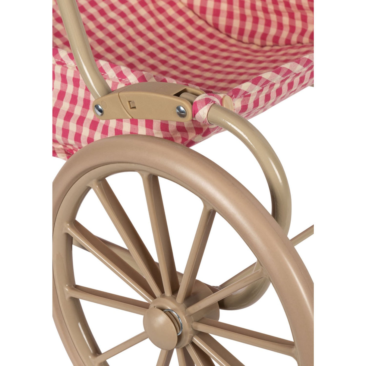 Konges Sløjd Bubblegum Check Cheeky Doll Pram