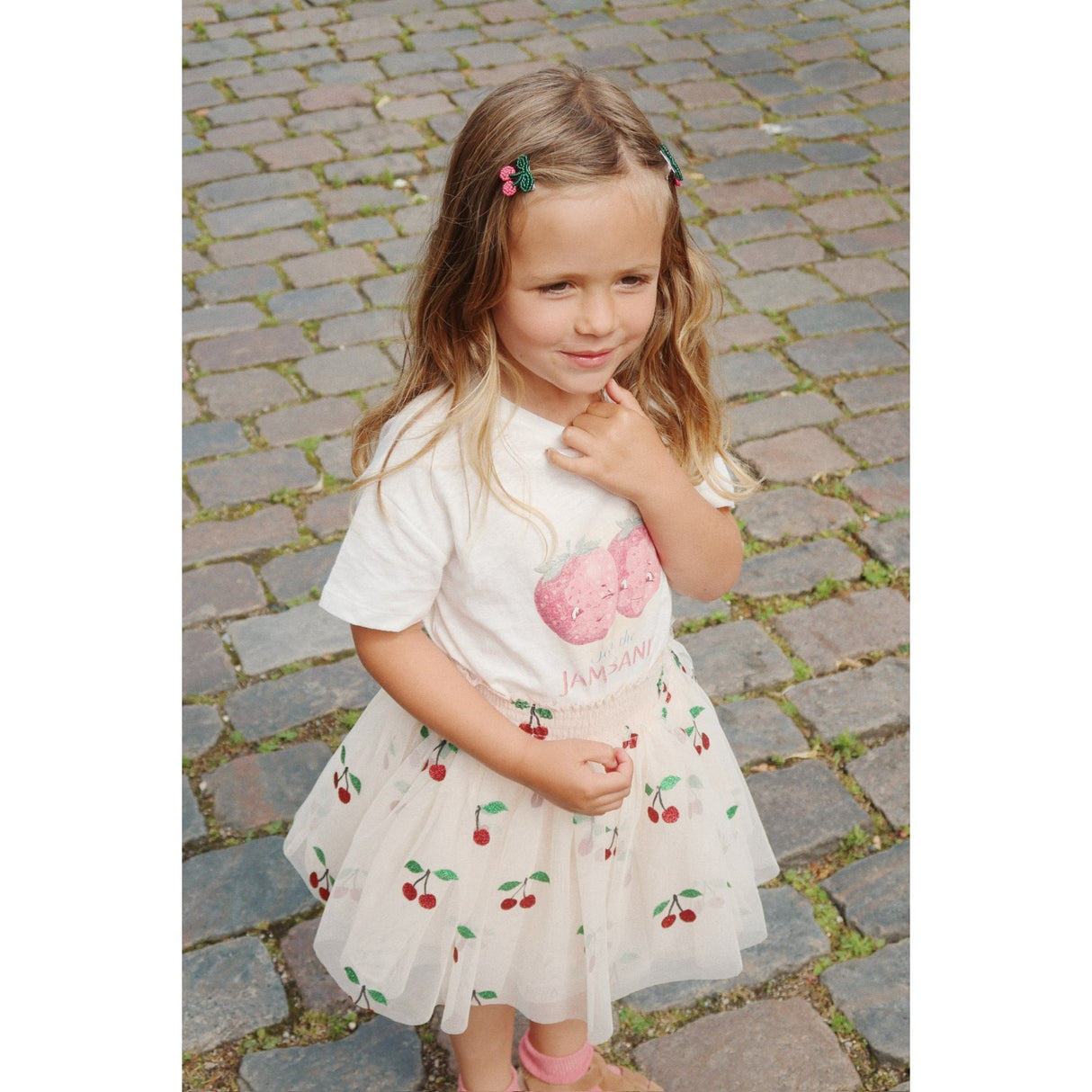 Konges Sløjd Ma Grande Cerise Glitter Tullie Smock Skirt