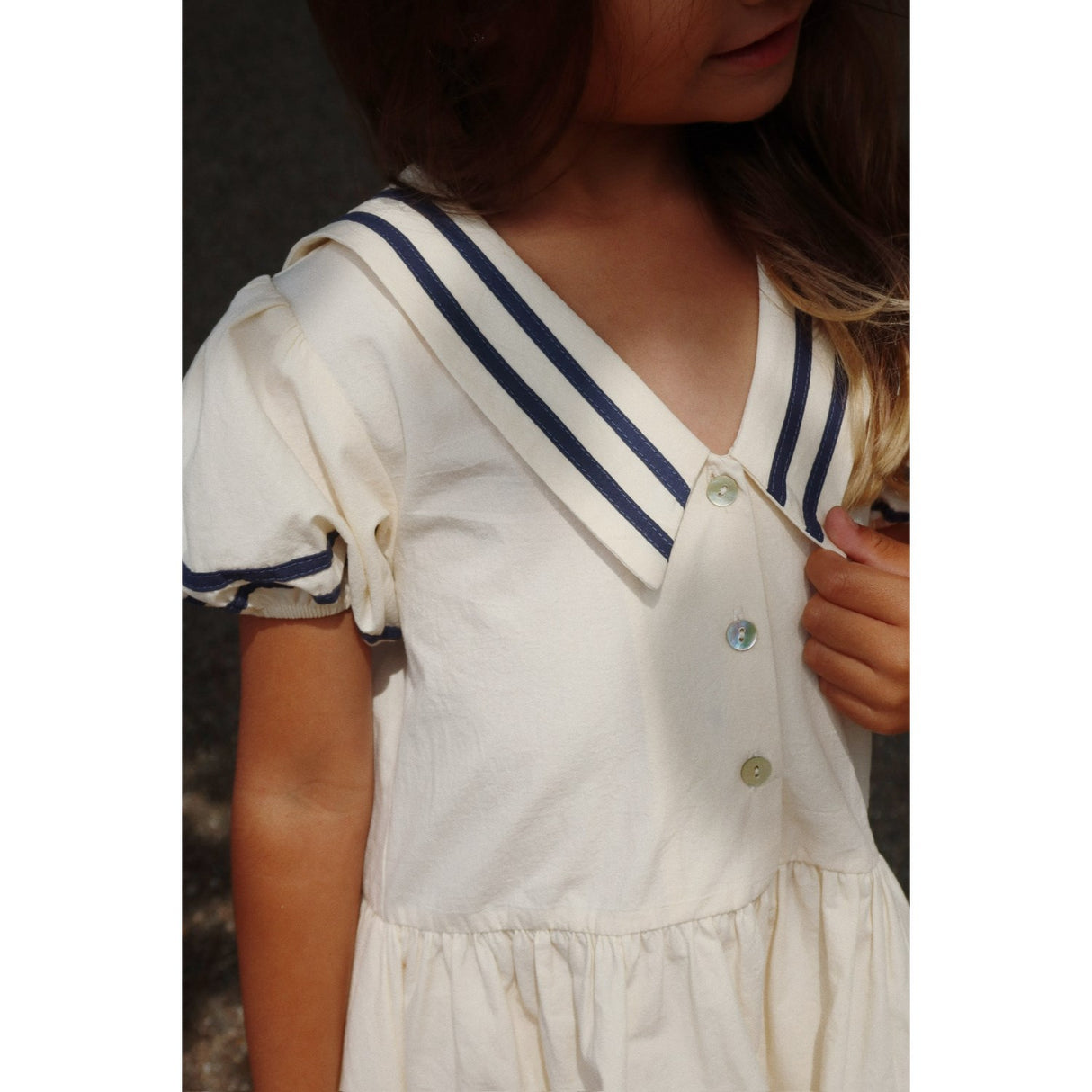 Konges Sløjd Optic White Allie Sailor Dress Gots