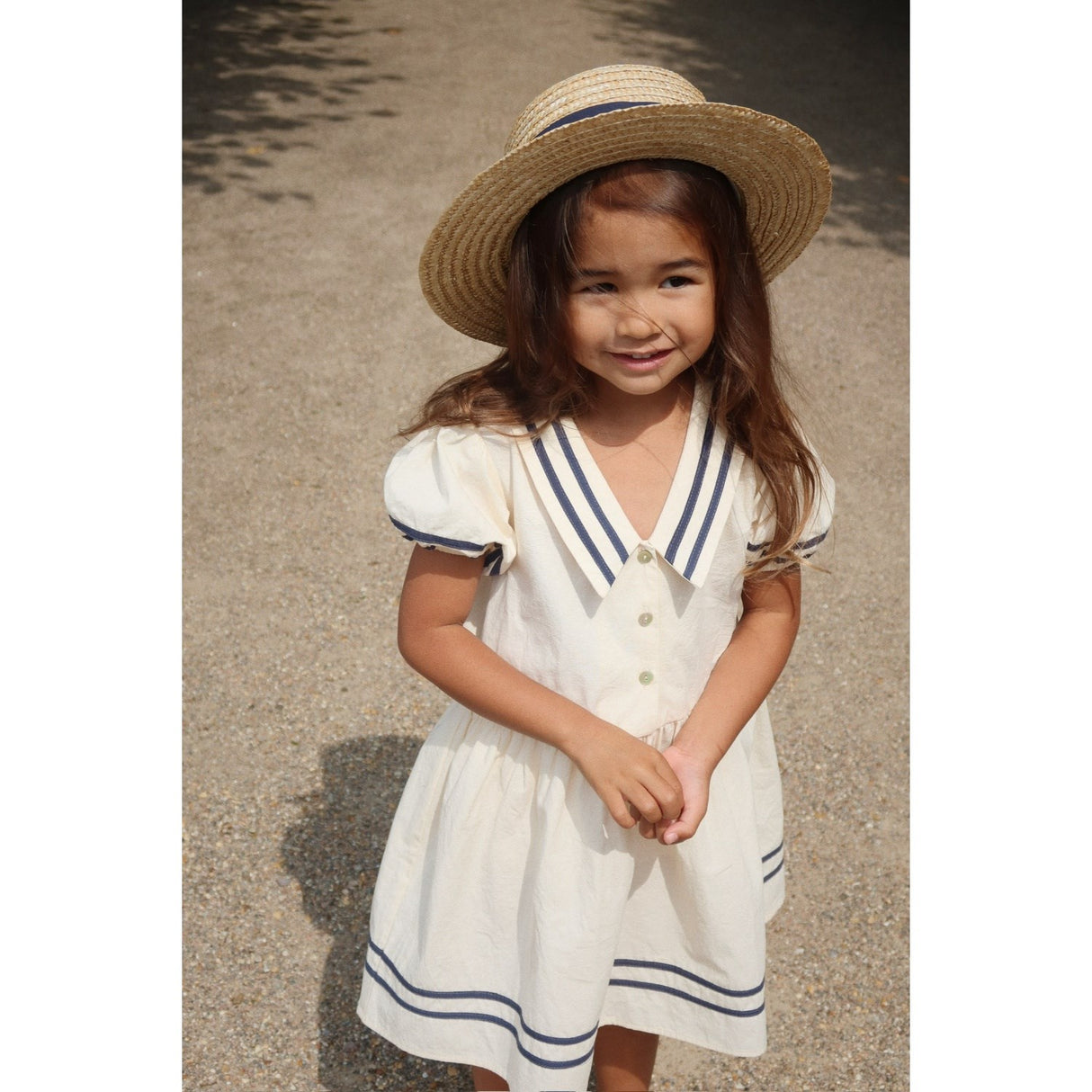Konges Sløjd Optic White Allie Sailor Dress Gots