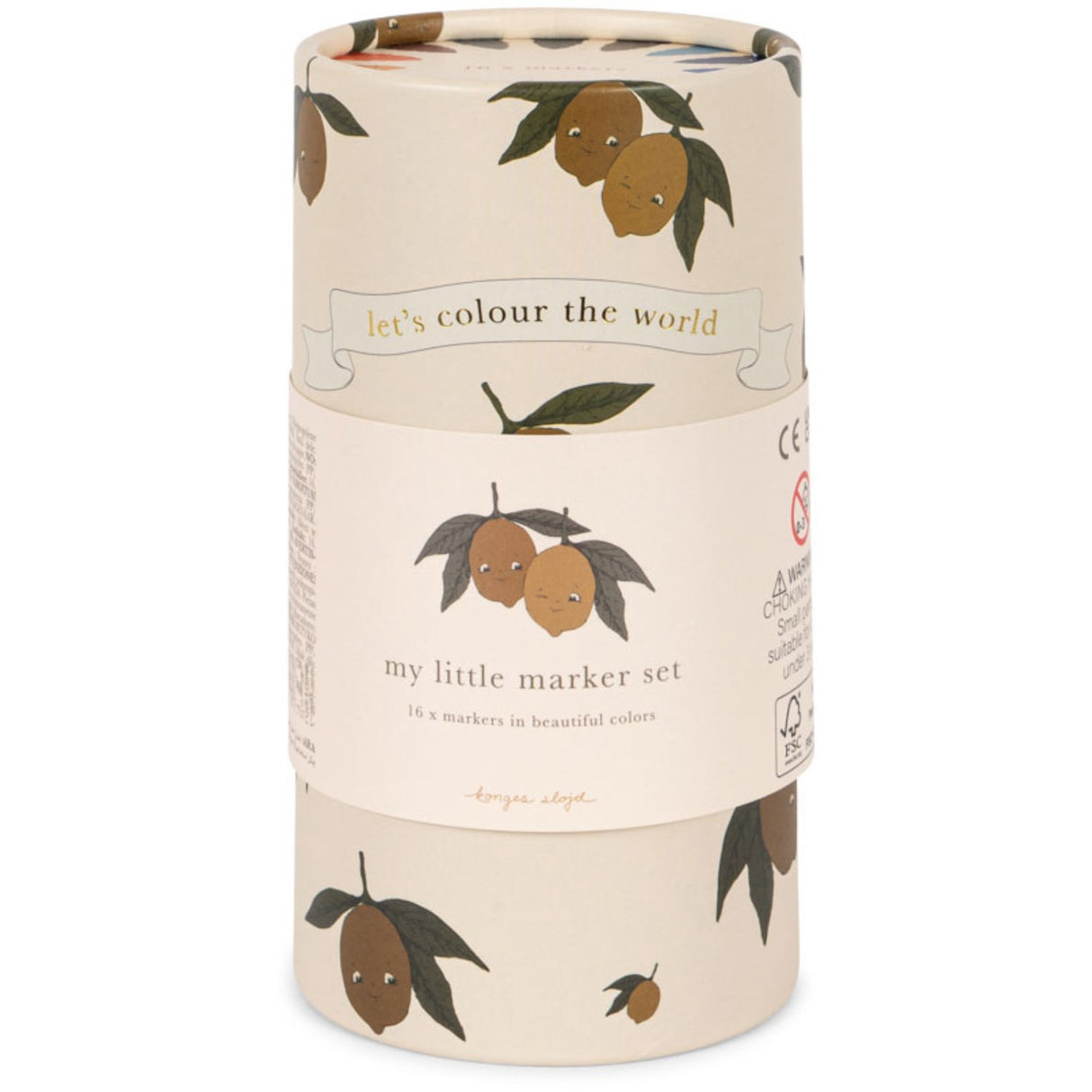 Konges Sløjd Lemon My Little Marker Set Fsc