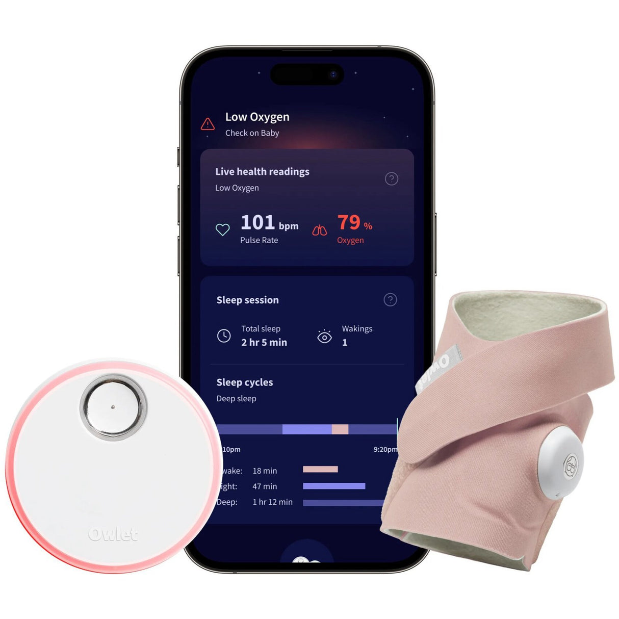 Owlet Dusty Rose Dream Sock