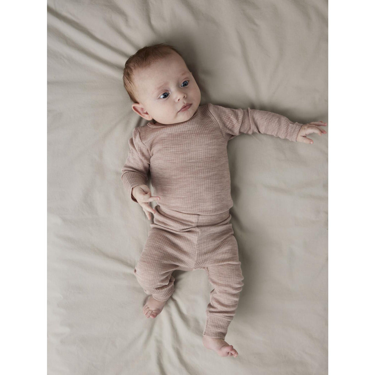 Name It Shadow Gray Nbnwax Wool Rib Leggings Noos