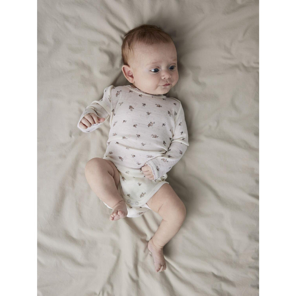 Name It Snow White Small Flowers Nbfwang Wool Needle Ls Body Noos