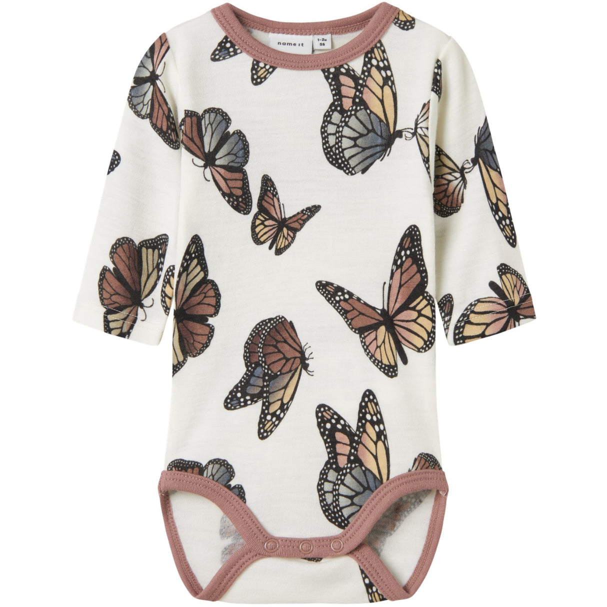 Name It Snow White Butterfly Nbfwillitus Wool Ls Body