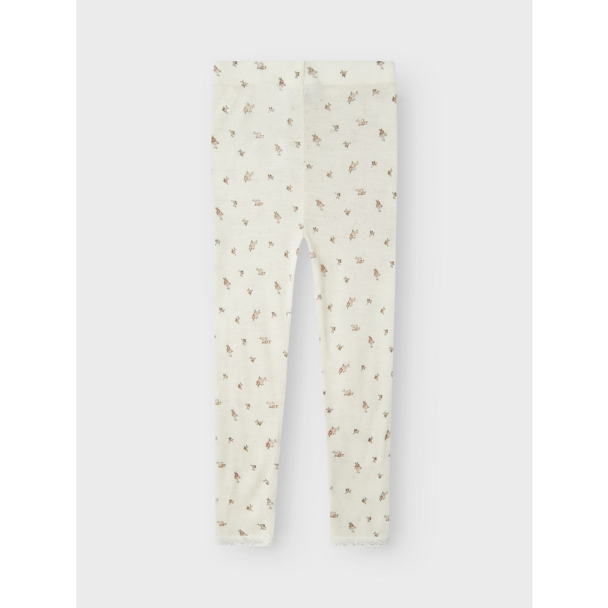Name It Snow White Small Flowers Nmfwang Wool Needle Leggings Noos