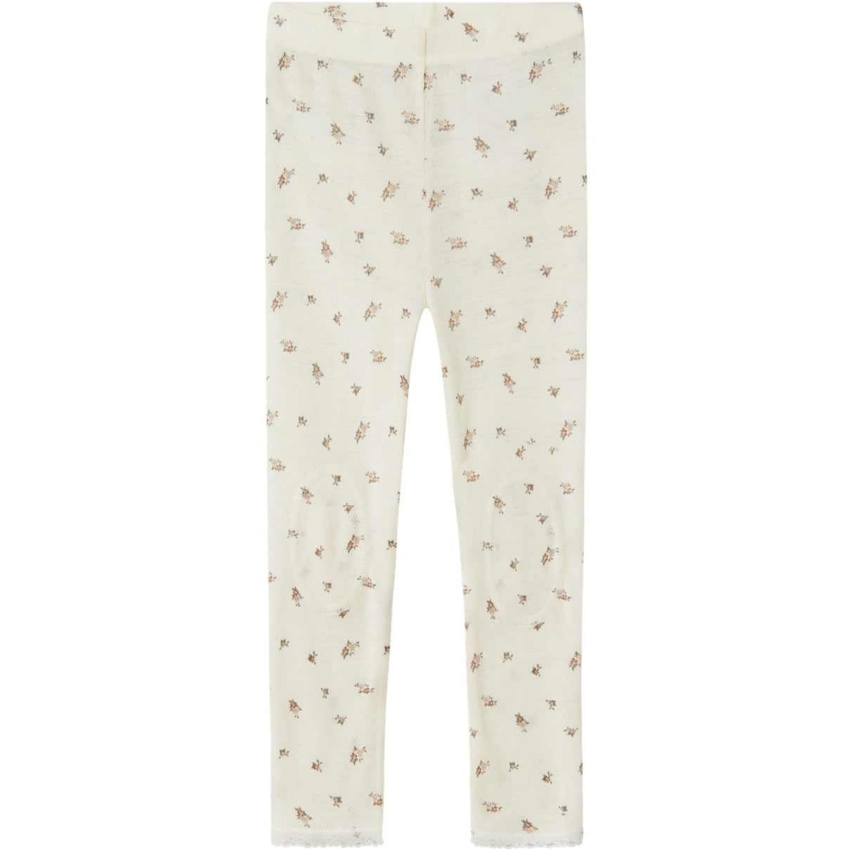 Name It Snow White Small Flowers Nmfwang Wool Needle Leggings Noos