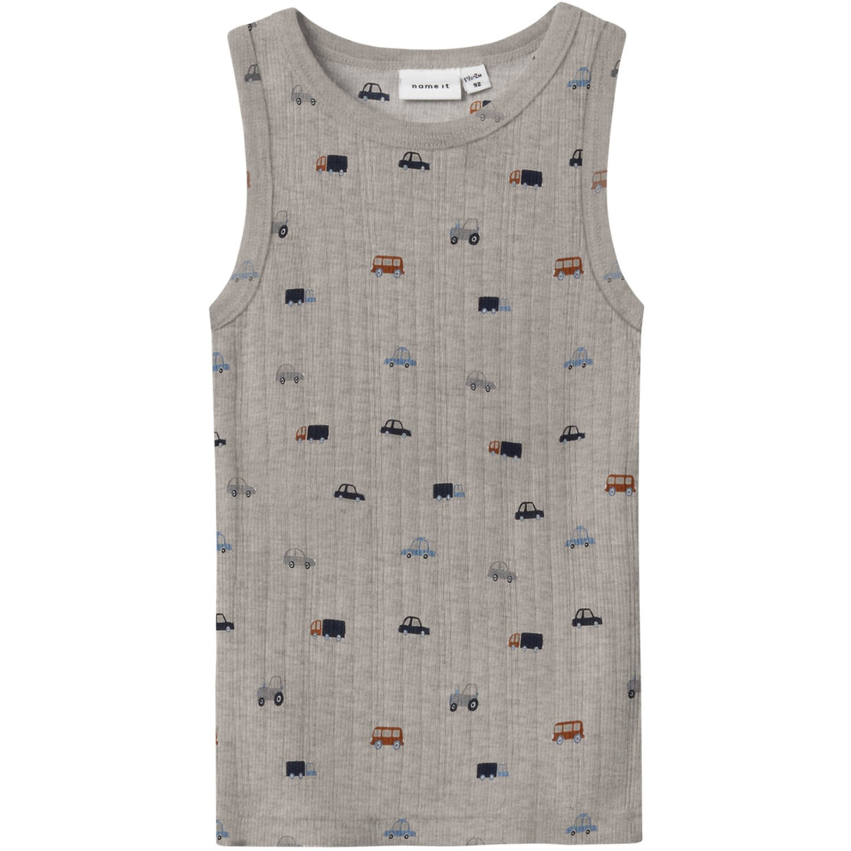 Name It Nacreous Cloud Small Cars Nmmwang Wool Needle Tank Top