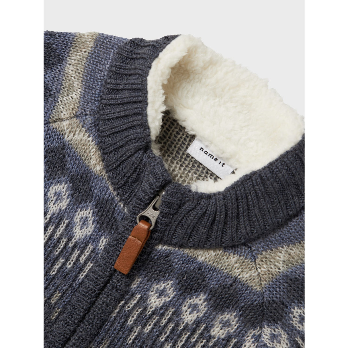 Name It Ombre Blue Iceland Nmmwriss Wool Ls Knit Card