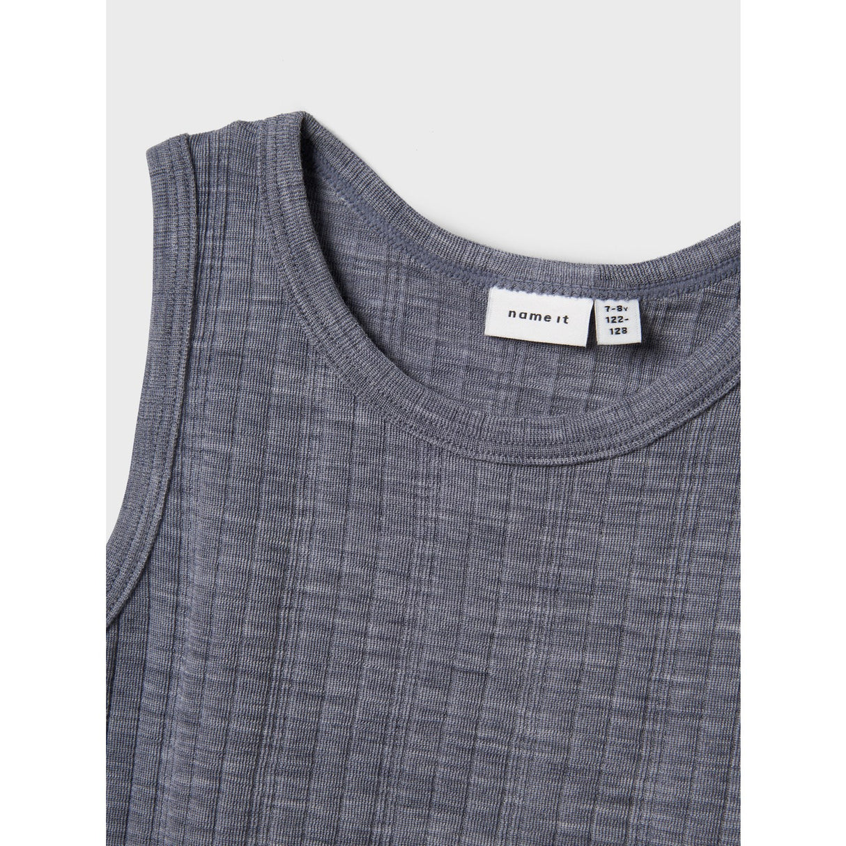 Name It Folkstone Gray Nkmwang Wool Needle Tank Top