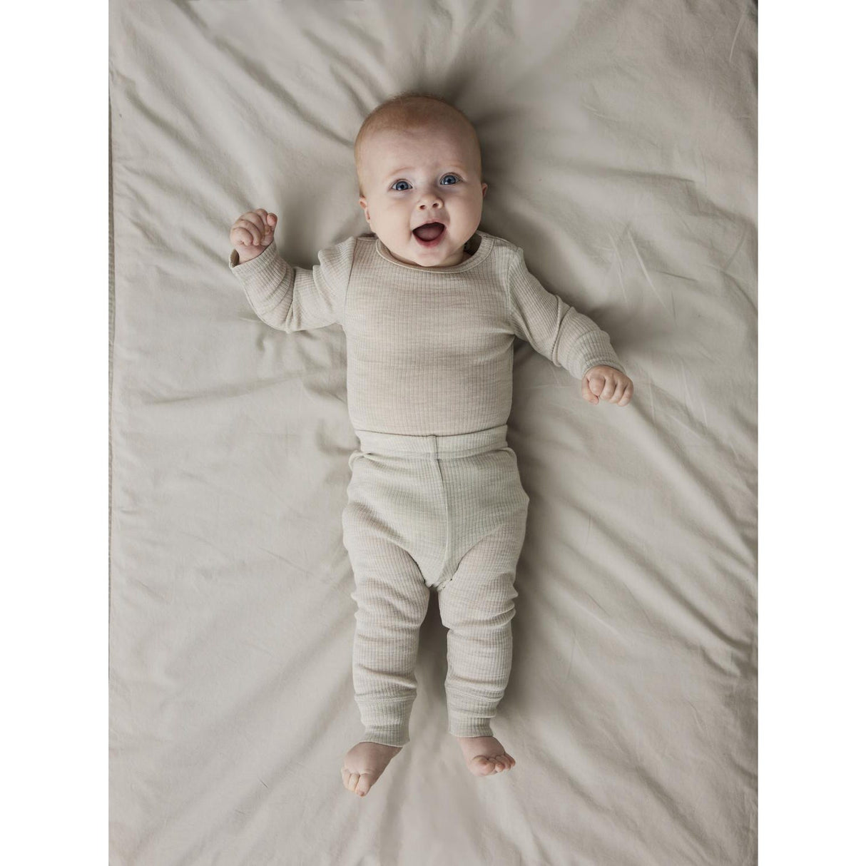 Name It Nacreous Cloud Nbnwax Wool Rib Leggings Noos