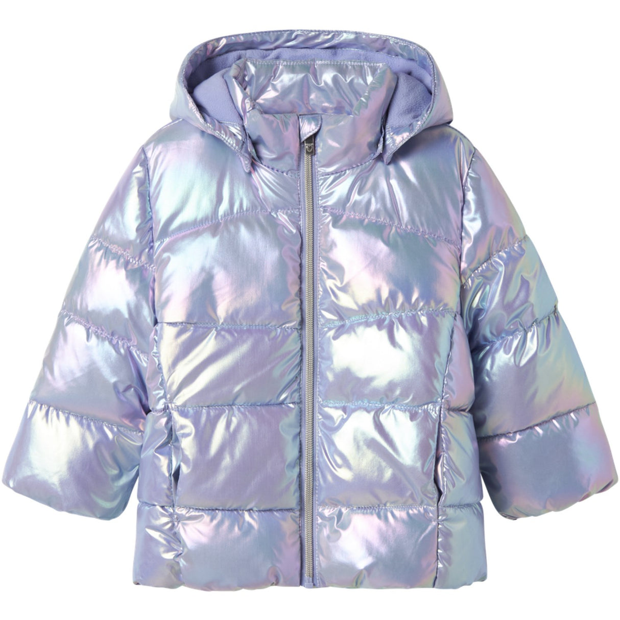 Name It Pastel Lilac Nmfmolina Puffer Jacket Shiny