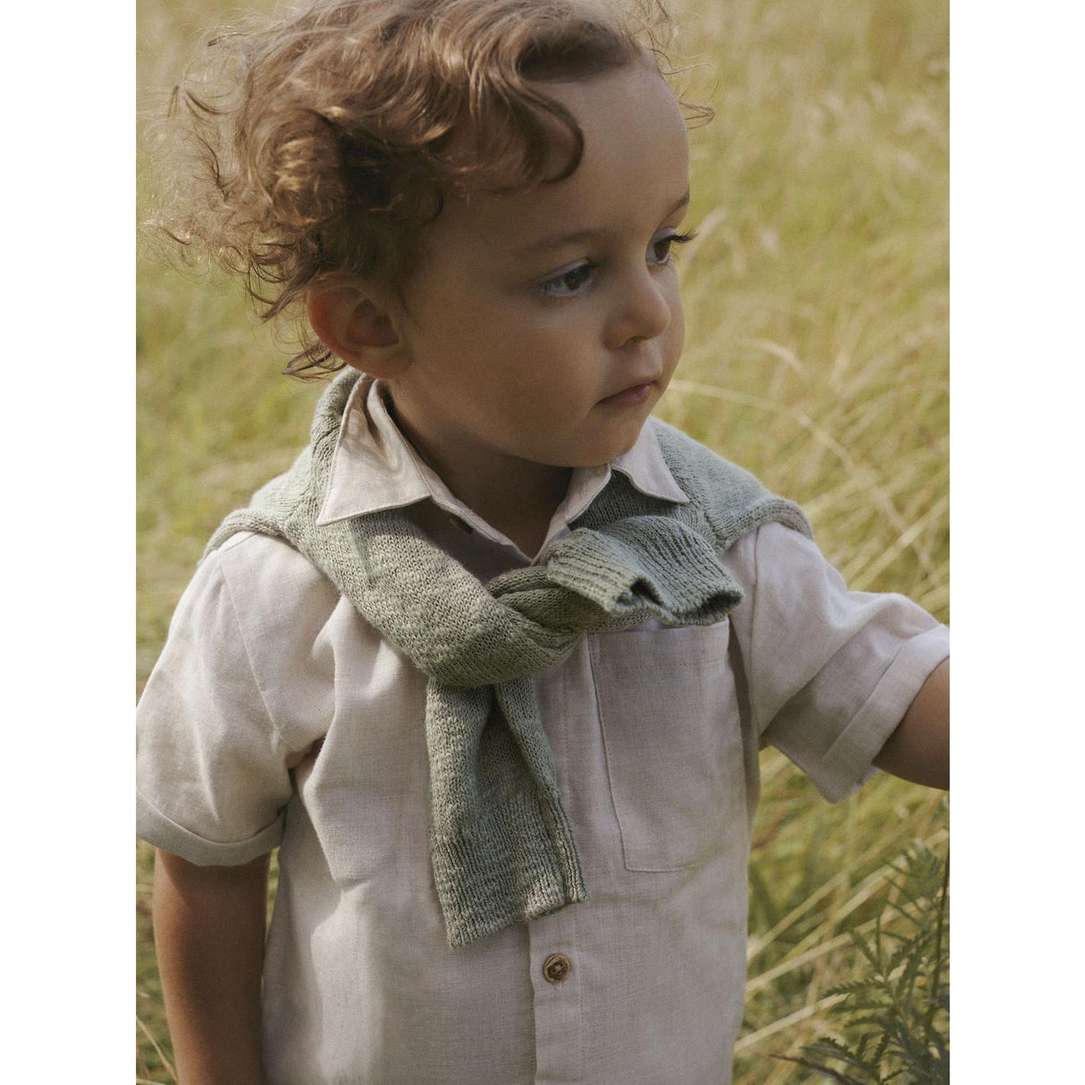 Lil'Atelier Bleached Sand Nmmtarou Ss Loose Shirt Lil