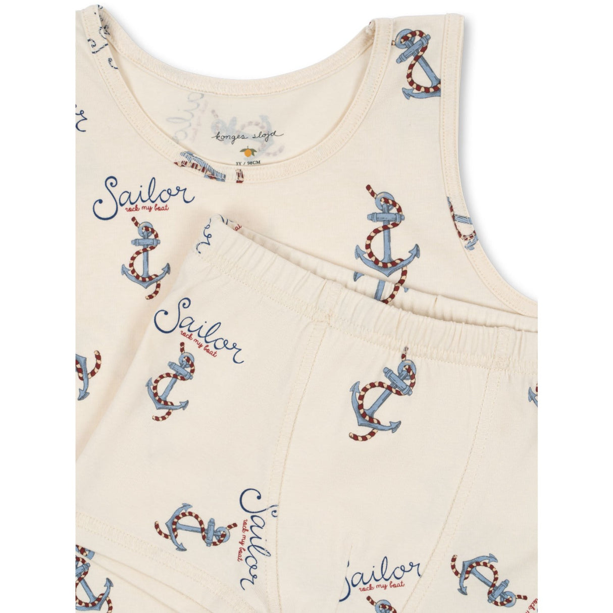 Konges Sløjd Rock My Boat Basic Tank Underwear Set Gots