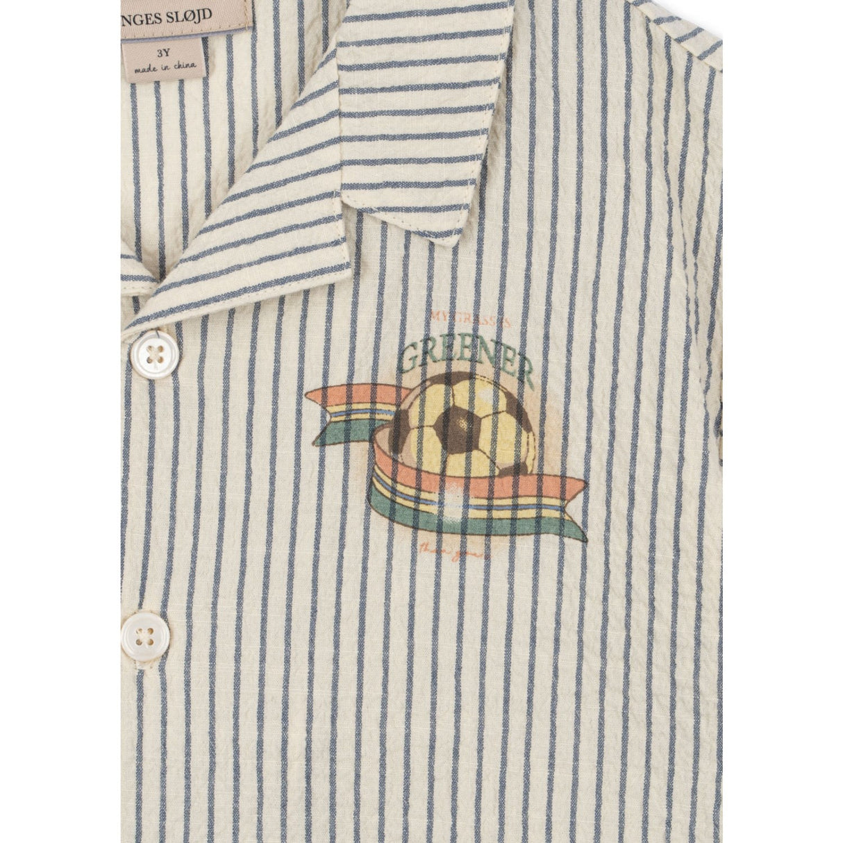 Konges Sløjd Stripe Bluie Elliot Ss Shirt Gots