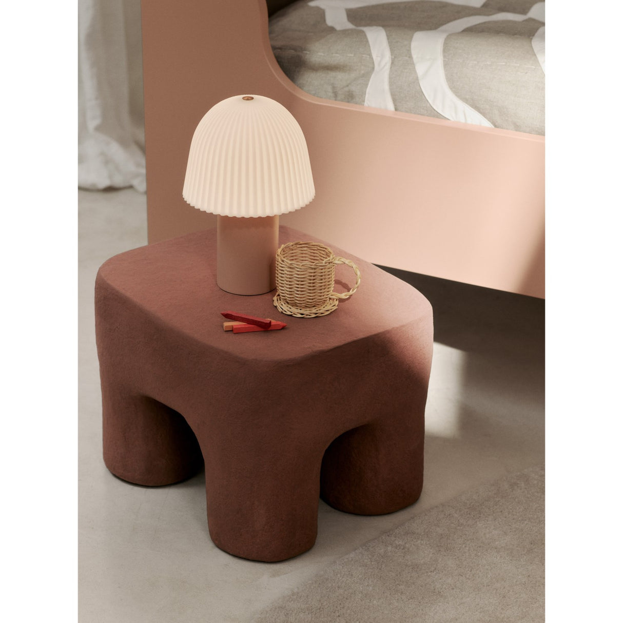 Ferm Living Rose/White Frill Portable Lamp