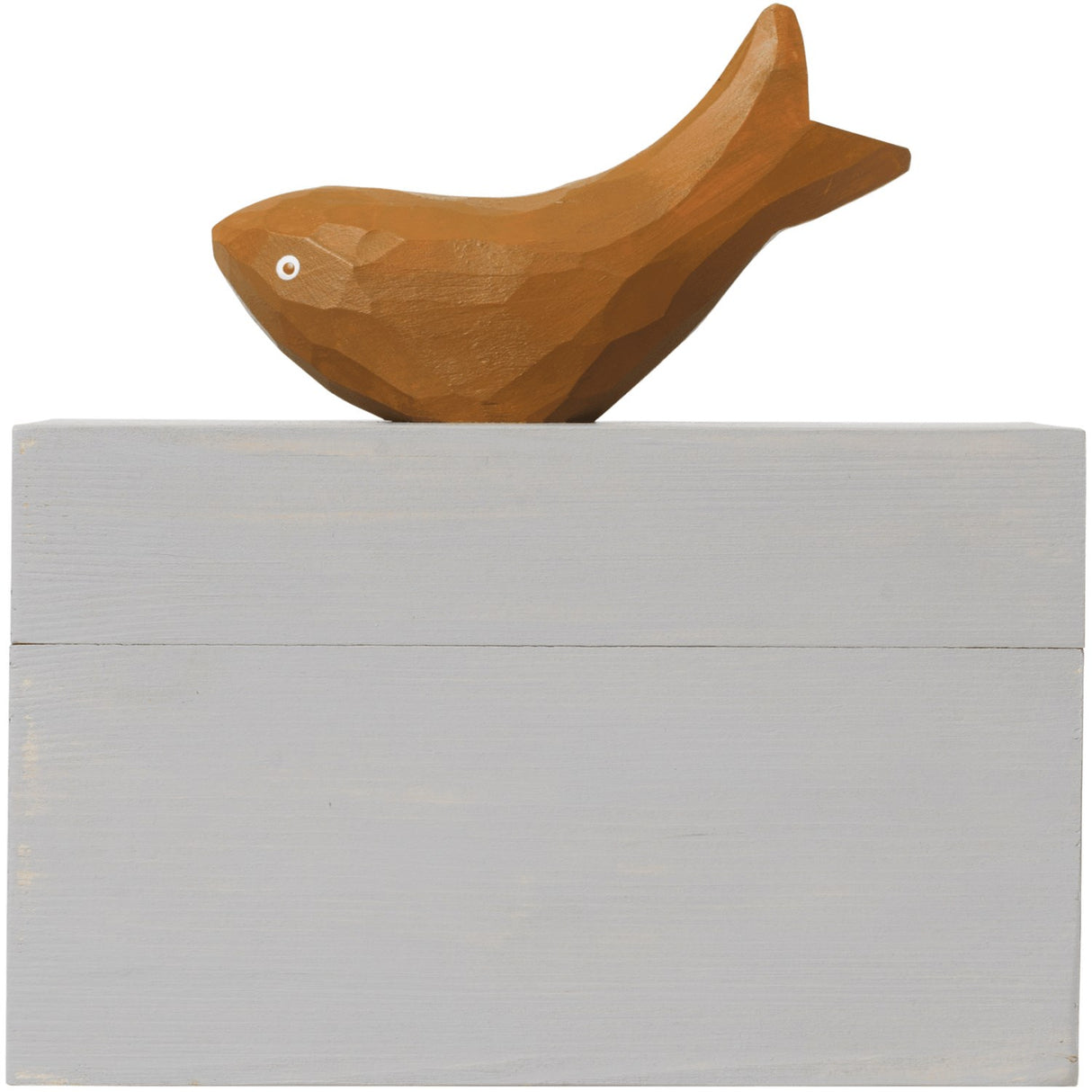 Ferm Living Mist Blue/Aged Gold Harbour Box Fish