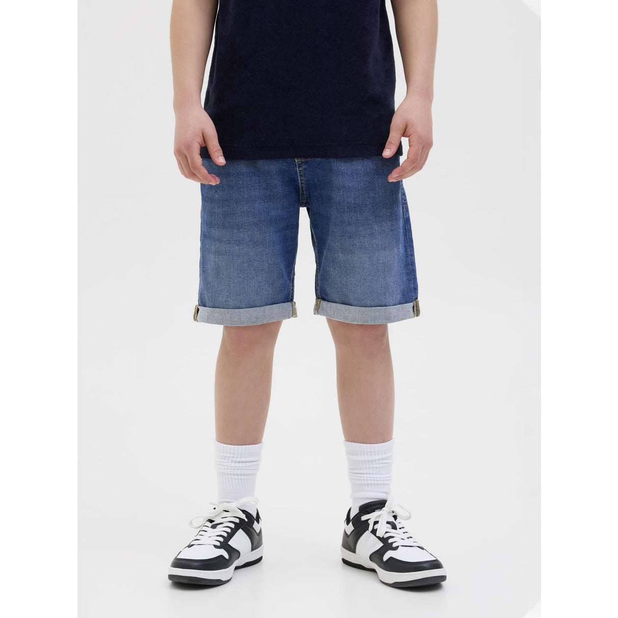 Jack & Jones Junior Blue Denim Jwhrick Jjoriginal Shorts Sq 327 Jnr