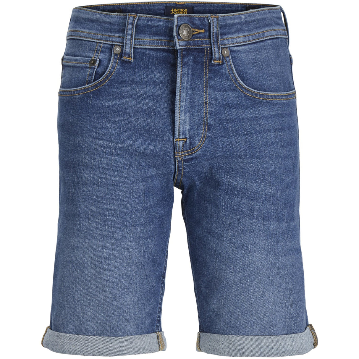 Jack & Jones Junior Blue Denim Jwhrick Jjoriginal Shorts Sq 327 Jnr