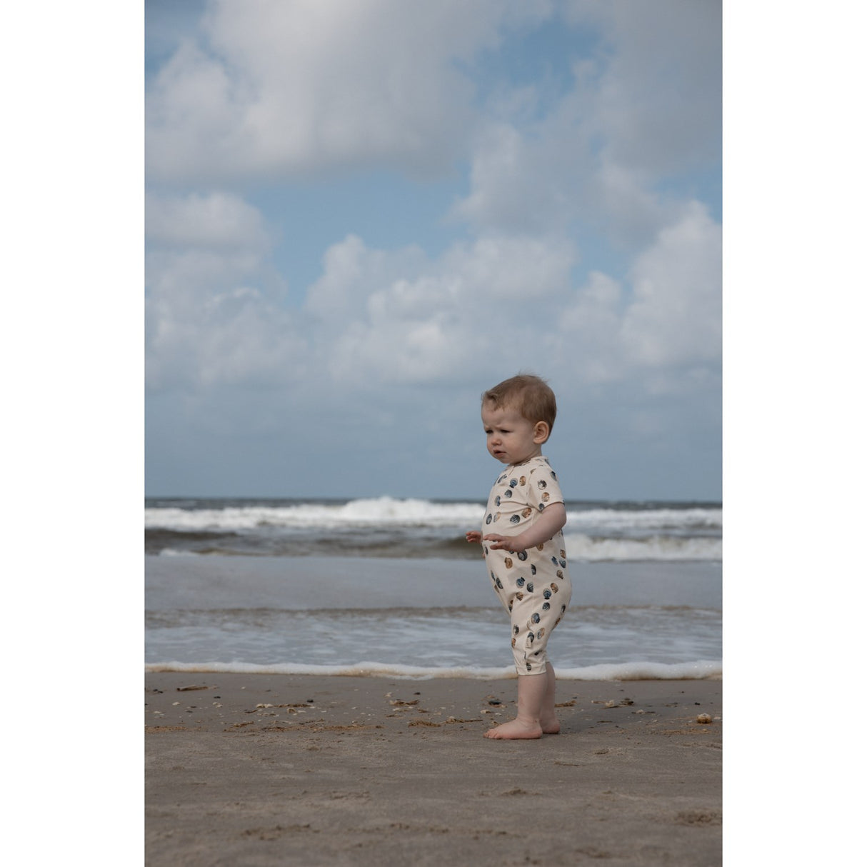 Petit Piao Clam Summer Romper S/S Sum Printed