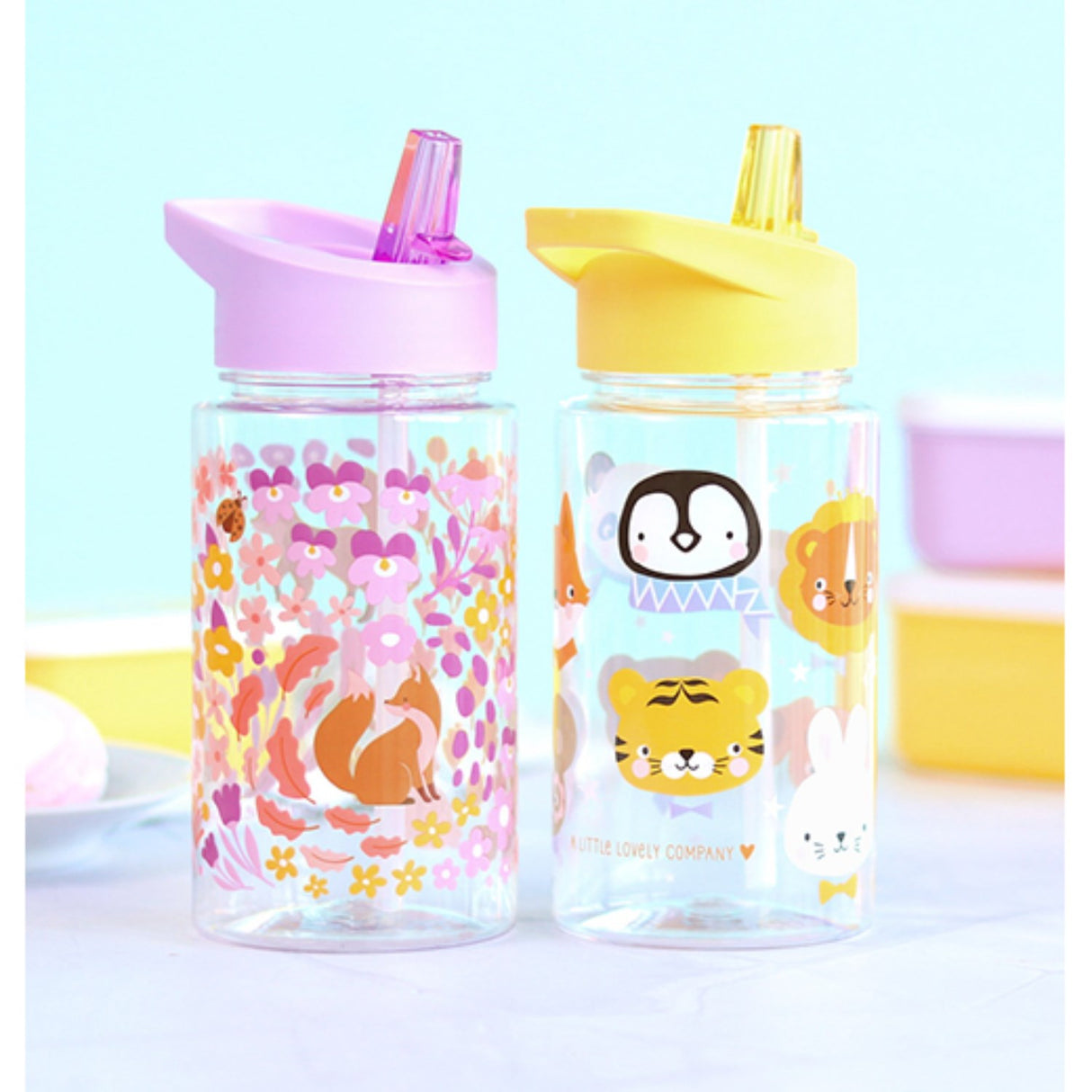 A Little Lovely Company Animal Friends Water Bottle